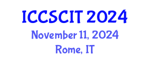 International Conference on Computer Science, Cybersecurity and Information Technology (ICCSCIT) November 11, 2024 - Rome, Italy