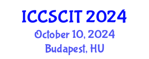 International Conference on Computer Science, Cybersecurity and Information Technology (ICCSCIT) October 10, 2024 - Budapest, Hungary