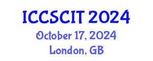 International Conference on Computer Science, Cybersecurity and Information Technology (ICCSCIT) October 17, 2024 - London, United Kingdom