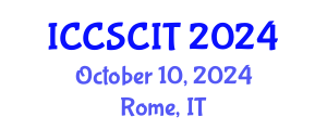 International Conference on Computer Science, Cybersecurity and Information Technology (ICCSCIT) October 10, 2024 - Rome, Italy
