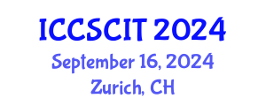 International Conference on Computer Science, Cybersecurity and Information Technology (ICCSCIT) September 16, 2024 - Zurich, Switzerland
