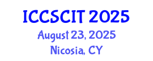 International Conference on Computer Science, Cybersecurity and Information Technology (ICCSCIT) August 23, 2025 - Nicosia, Cyprus