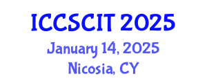 International Conference on Computer Science, Cybersecurity and Information Technology (ICCSCIT) January 14, 2025 - Nicosia, Cyprus