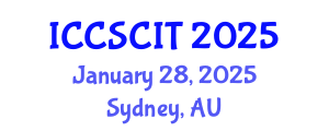 International Conference on Computer Science, Cybersecurity and Information Technology (ICCSCIT) January 28, 2025 - Sydney, Australia