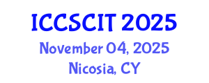International Conference on Computer Science, Cybersecurity and Information Technology (ICCSCIT) November 04, 2025 - Nicosia, Cyprus