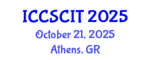 International Conference on Computer Science, Cybersecurity and Information Technology (ICCSCIT) October 21, 2025 - Athens, Greece
