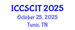 International Conference on Computer Science, Cybersecurity and Information Technology (ICCSCIT) October 25, 2025 - Tunis, Tunisia