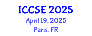 International Conference on Computer Science Education (ICCSE) April 19, 2025 - Paris, France