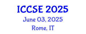 International Conference on Computer Science Education (ICCSE) June 03, 2025 - Rome, Italy