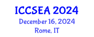 International Conference on Computer Science, Engineering and Applications (ICCSEA) December 16, 2024 - Rome, Italy