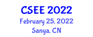 International Conference on Computer Science, Engineering and Education (CSEE) February 25, 2022 - Sanya, China