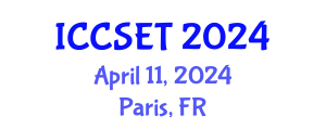 International Conference on Computer Science, Engineering and Technology (ICCSET) April 11, 2024 - Paris, France