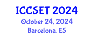 International Conference on Computer Science, Engineering and Technology (ICCSET) October 24, 2024 - Barcelona, Spain