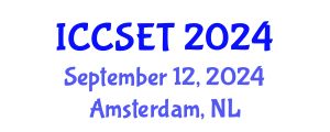 International Conference on Computer Science, Engineering and Technology (ICCSET) September 12, 2024 - Amsterdam, Netherlands