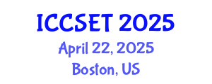 International Conference on Computer Science, Engineering and Technology (ICCSET) April 22, 2025 - Boston, United States