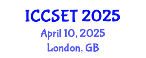 International Conference on Computer Science, Engineering and Technology (ICCSET) April 10, 2025 - London, United Kingdom