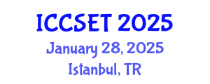 International Conference on Computer Science, Engineering and Technology (ICCSET) January 28, 2025 - Istanbul, Turkey