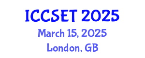 International Conference on Computer Science, Engineering and Technology (ICCSET) March 15, 2025 - London, United Kingdom