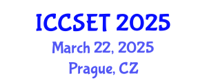 International Conference on Computer Science, Engineering and Technology (ICCSET) March 22, 2025 - Prague, Czechia