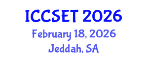 International Conference on Computer Science, Engineering and Technology (ICCSET) February 18, 2026 - Jeddah, Saudi Arabia