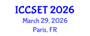 International Conference on Computer Science, Engineering and Technology (ICCSET) March 29, 2026 - Paris, France