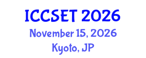 International Conference on Computer Science, Engineering and Technology (ICCSET) November 15, 2026 - Kyoto, Japan