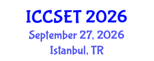 International Conference on Computer Science, Engineering and Technology (ICCSET) September 27, 2026 - Istanbul, Turkey