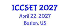 International Conference on Computer Science, Engineering and Technology (ICCSET) April 22, 2027 - Boston, United States International Conference on Computer Science, Engineering and Technology (ICCSET) April 22, 2027 - Boston, United States