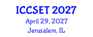 International Conference on Computer Science, Engineering and Technology (ICCSET) April 29, 2027 - Jerusalem, Israel