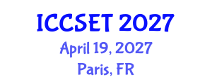 International Conference on Computer Science, Engineering and Technology (ICCSET) April 19, 2027 - Paris, France