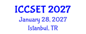 International Conference on Computer Science, Engineering and Technology (ICCSET) January 28, 2027 - Istanbul, Turkey
