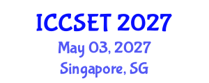 International Conference on Computer Science, Engineering and Technology (ICCSET) May 03, 2027 - Singapore, Singapore