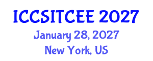 International Conference on Computer Science, Information Technology, Computer and Electrical Engineering (ICCSITCEE) January 28, 2027 - New York, United States International Conference on Computer Science, Information Technology, Computer and Electrical Engineering (ICCSITCEE) January 28, 2027 - New York, United States