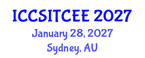 International Conference on Computer Science, Information Technology, Computer and Electrical Engineering (ICCSITCEE) January 28, 2027 - Sydney, Australia International Conference on Computer Science, Information Technology, Computer and Electrical Engineering (ICCSITCEE) January 28, 2027 - Sydney, Australia