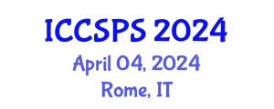 International Conference on Computer Science, Programming and Security (ICCSPS) April 04, 2024 - Rome, Italy