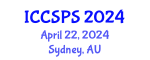 International Conference on Computer Science, Programming and Security (ICCSPS) April 22, 2024 - Sydney, Australia