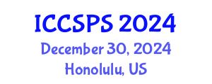 International Conference on Computer Science, Programming and Security (ICCSPS) December 30, 2024 - Honolulu, United States
