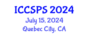 International Conference on Computer Science, Programming and Security (ICCSPS) July 15, 2024 - Quebec City, Canada