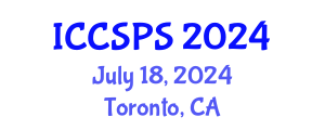 International Conference on Computer Science, Programming and Security (ICCSPS) July 18, 2024 - Toronto, Canada