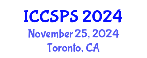 International Conference on Computer Science, Programming and Security (ICCSPS) November 25, 2024 - Toronto, Canada