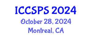 International Conference on Computer Science, Programming and Security (ICCSPS) October 28, 2024 - Montreal, Canada