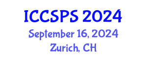 International Conference on Computer Science, Programming and Security (ICCSPS) September 16, 2024 - Zurich, Switzerland