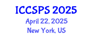 International Conference on Computer Science, Programming and Security (ICCSPS) April 22, 2025 - New York, United States