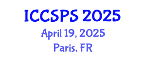 International Conference on Computer Science, Programming and Security (ICCSPS) April 19, 2025 - Paris, France