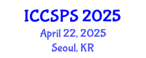 International Conference on Computer Science, Programming and Security (ICCSPS) April 22, 2025 - Seoul, Republic of Korea