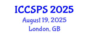 International Conference on Computer Science, Programming and Security (ICCSPS) August 19, 2025 - London, United Kingdom