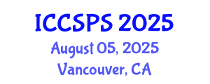 International Conference on Computer Science, Programming and Security (ICCSPS) August 05, 2025 - Vancouver, Canada