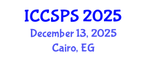 International Conference on Computer Science, Programming and Security (ICCSPS) December 13, 2025 - Cairo, Egypt