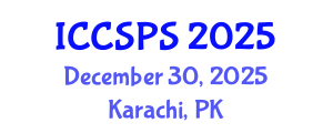 International Conference on Computer Science, Programming and Security (ICCSPS) December 30, 2025 - Karachi, Pakistan