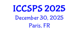 International Conference on Computer Science, Programming and Security (ICCSPS) December 30, 2025 - Paris, France